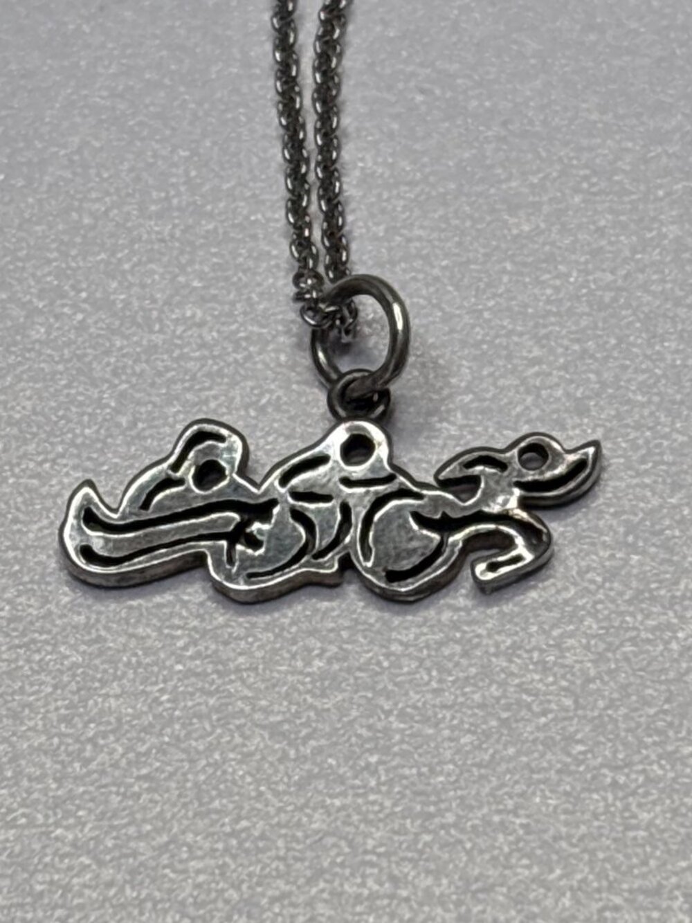 Sterling Silver Triathlete Pendant Necklace 925 Chain